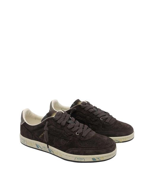 Premiata Black Bskt Sneakers for men