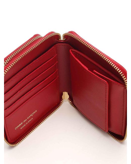 Comme des Garçons Red Leather Wallet
