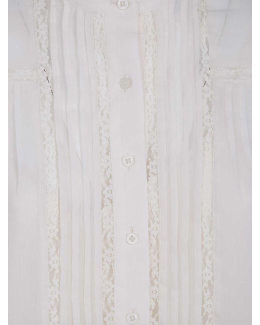 Ralph Lauren White Woven Blouse Shirt