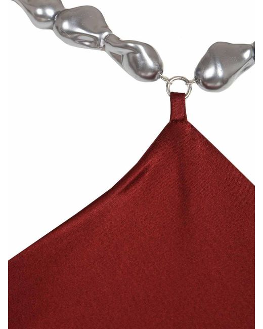 Staud Red Cadence Dress