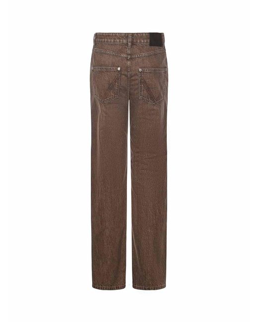 Bottega Veneta Brown Straight-Leg Denim Jeans