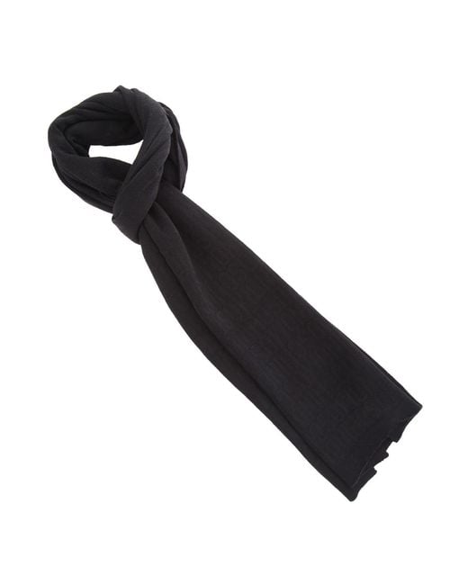 Moschino Black Logo Scarf