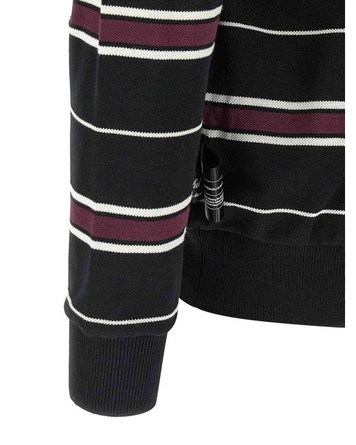 Undercover Black Long Sleeve Polo Shirt for men