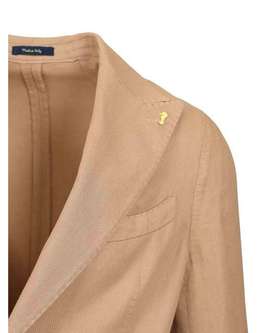 Guarinucci Natural Cotton Linen Blazer for men