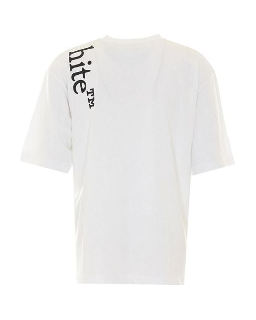Off-White c/o Virgil Abloh White Vertical Bookish Skate T-Shirt for men