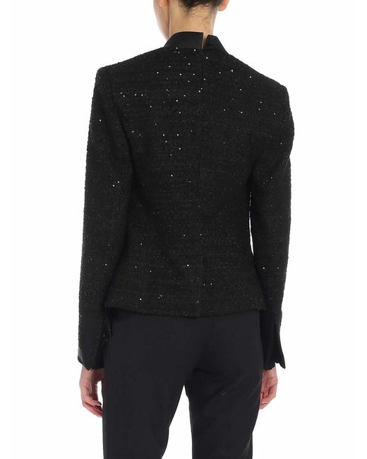 Karl Lagerfeld Black Jacket With Sequins