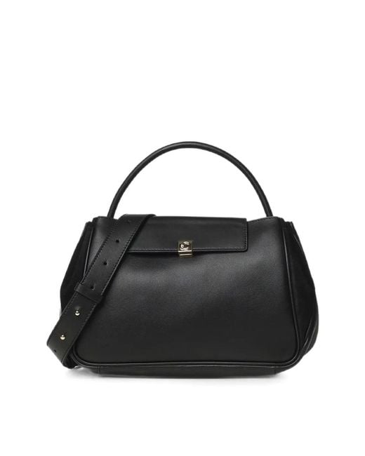 Coccinelle Black Handbag Smooth Leath/Suede Leath Noir/Noir