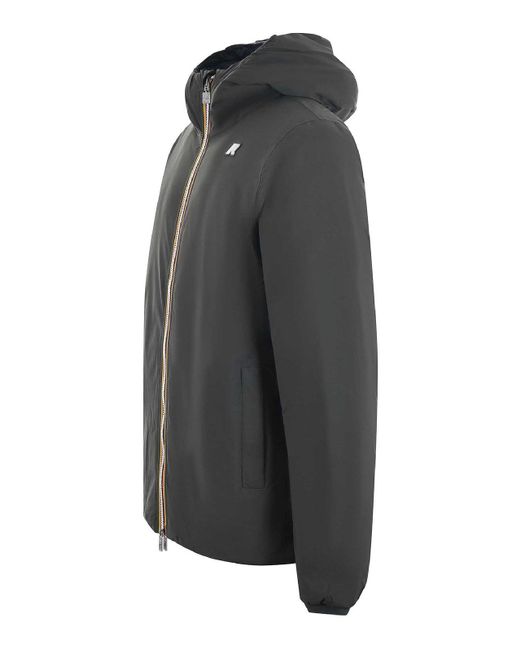 K-Way Black Reversible Down Jacket for men