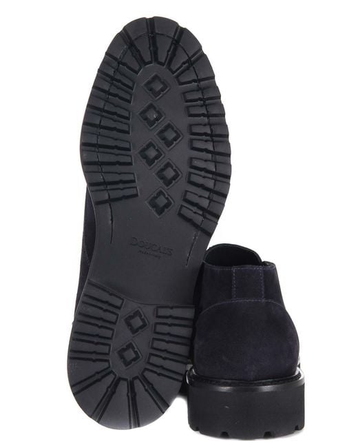 Doucal's Blue Doucals Suede Ankle Boot for men