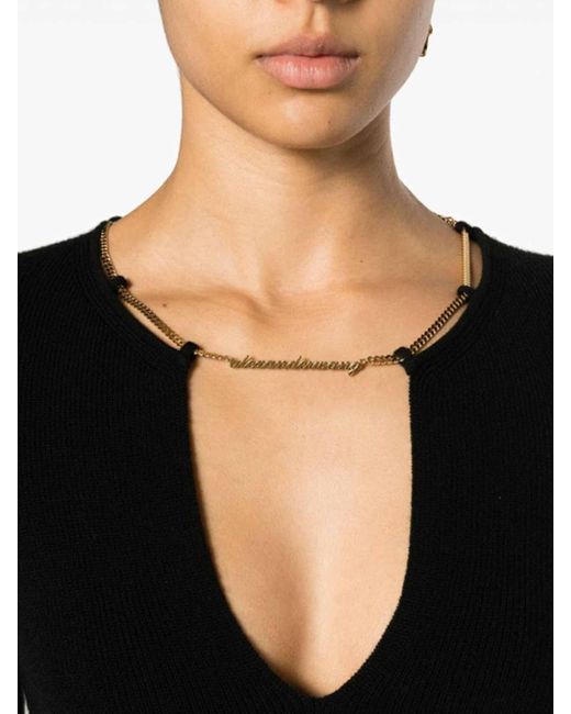 Alexander Wang Black Sweater With Chain