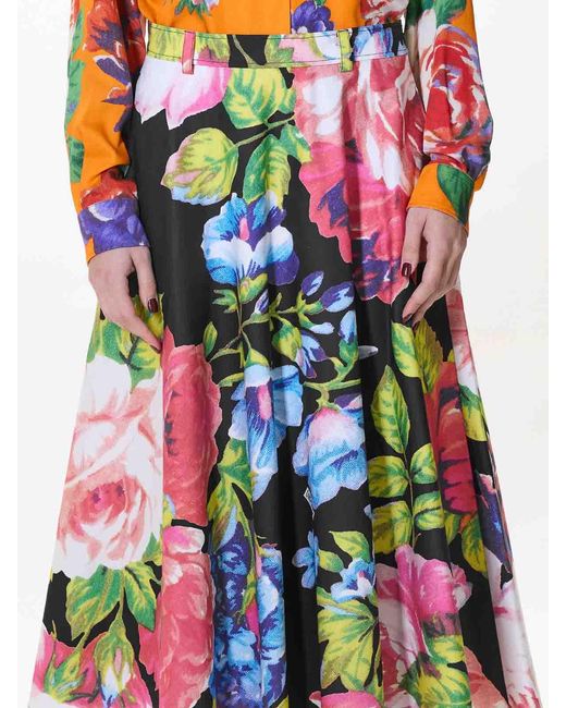 Moschino White Roses Gonna