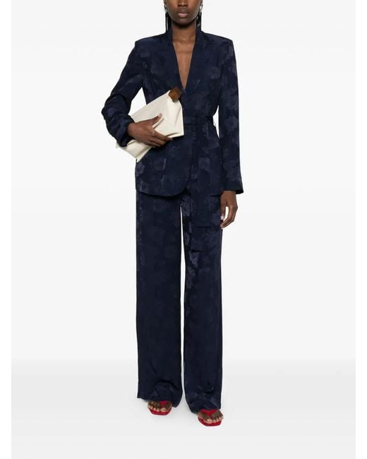 Forte_forte Blue Night Flowers Trousers