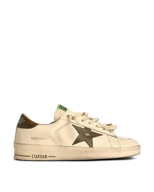 Golden Goose Deluxe Brand Natural Stardan Leather Sneakers for men