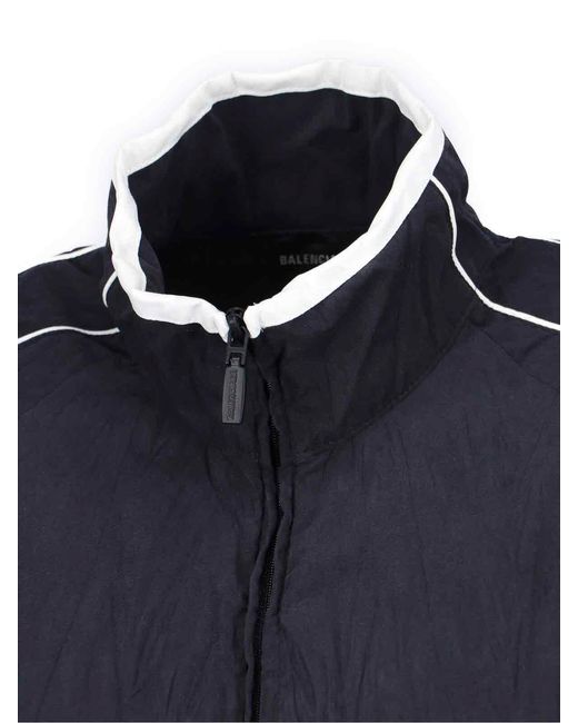 Balenciaga Blue Giazza Zip Logo
