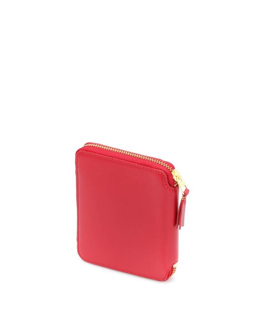 Comme des Garçons Red Super Fluo Zip Around Wallet