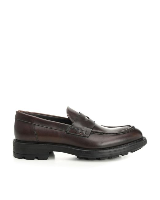 Corvari Black Penny Loafer for men