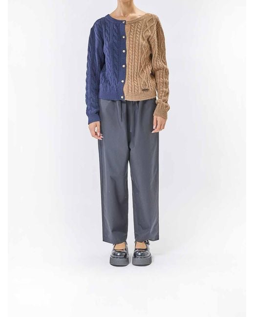 Moschino Blue Cardigan Inverso
