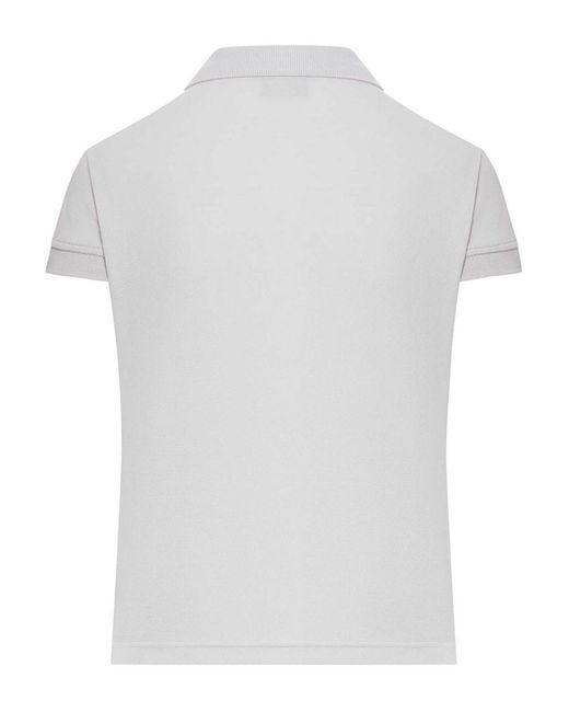 Balenciaga White Cotton Pique Polo Shirt With Sport Icon Logo