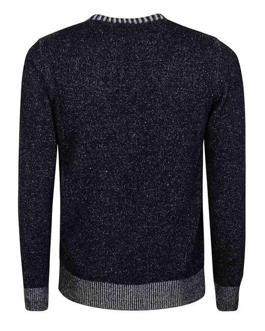 Malo Blue Crew Neck Pullover for men