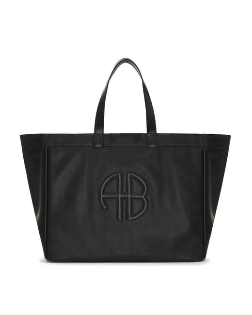 Anine Bing Black Large Tote Bag