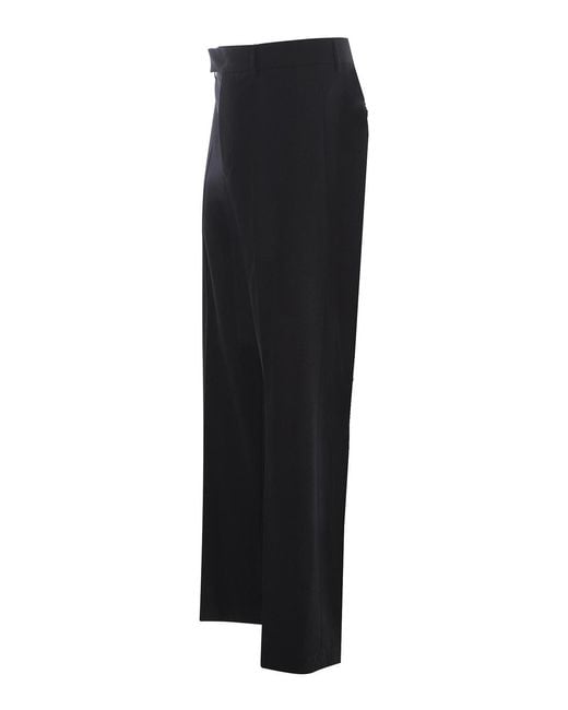 MSGM Black Trousers for men