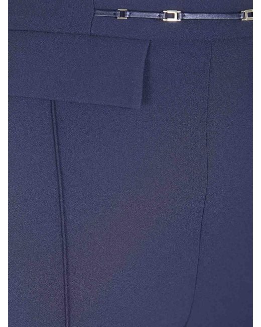 Elisabetta Franchi Blue Classic Trousers