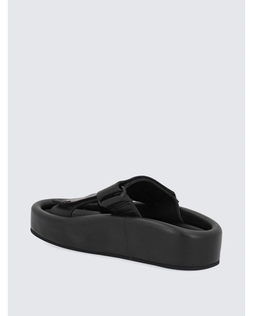 MM6 by Maison Margiela Black Platform Sandals