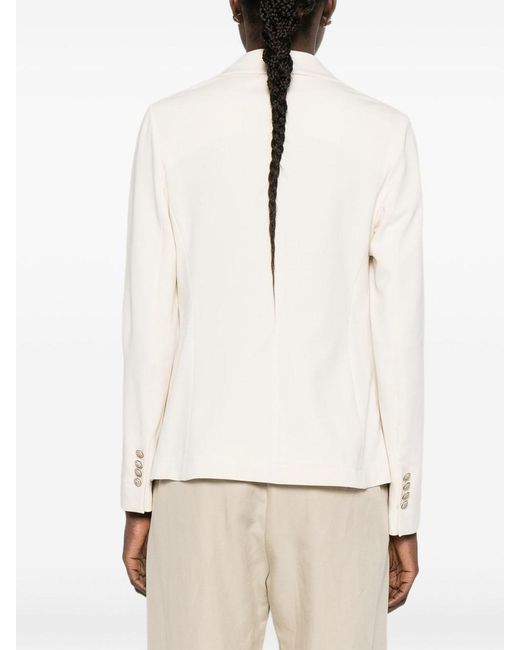 Circolo 1901 White Blazer With Pockets