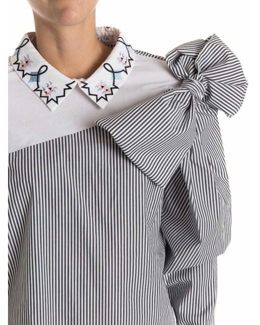 Vivetta Gray Cotton Blouse