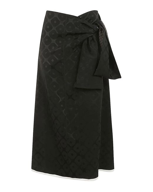 Ibrigu Black Haori Jacquard Skirt