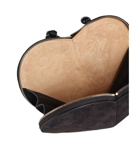 Alaïa Black Le Cur Leather And Suede Shoulder Bag