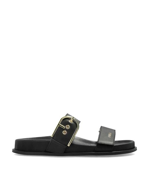 Furla Black Solea Sandal