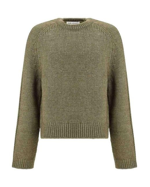 Our Legacy Green True Roundneck for men