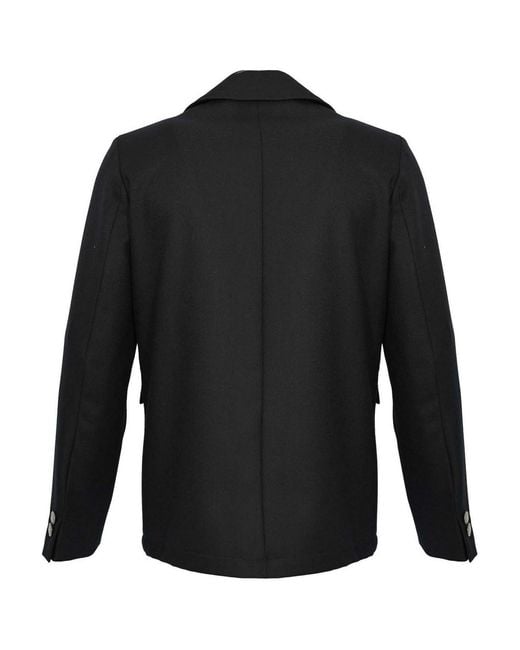 Daniele Alessandrini Black Wool Blend Jacket for men
