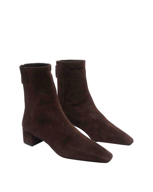 Aquazzura Brown Honore Pointed Toe Boots