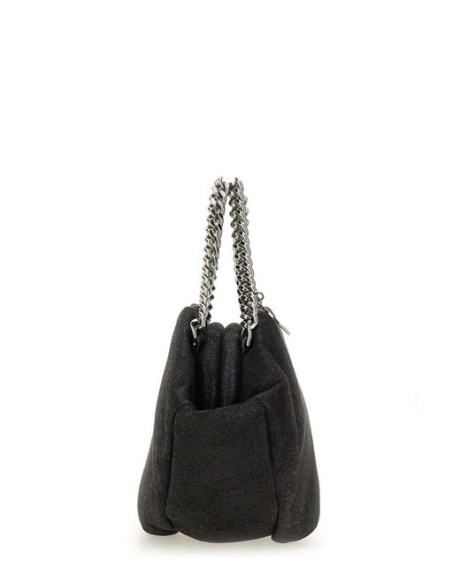 Stella McCartney Black Falabella Shoulder Bag With Double Chain