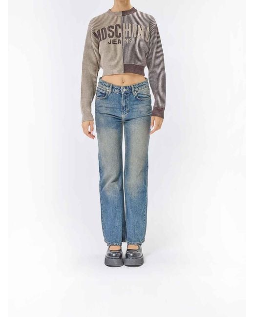 Moschino Brown Logo Sweater