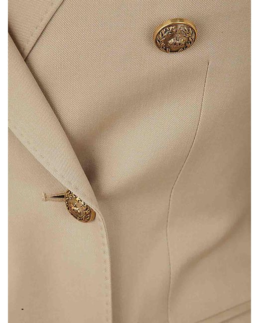 Golden Goose Deluxe Brand Natural Virgin Wool Double-Breasted Blazer