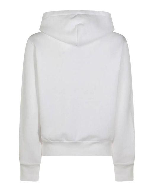 Polo Ralph Lauren White Knit Full Zip Sweatshirt