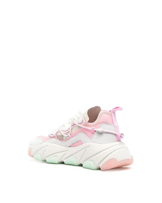 Ash Pink Extrabis Sneakers With Lace Details