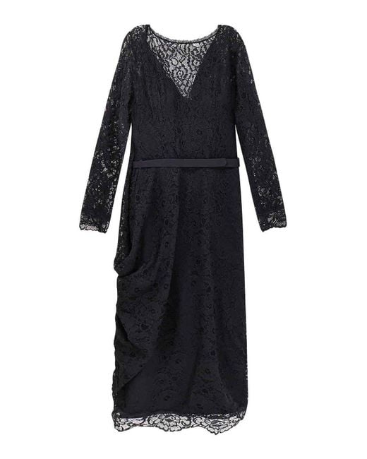 La Petite Robe Di Chiara Boni Black Ginogi Lace Midi Dress