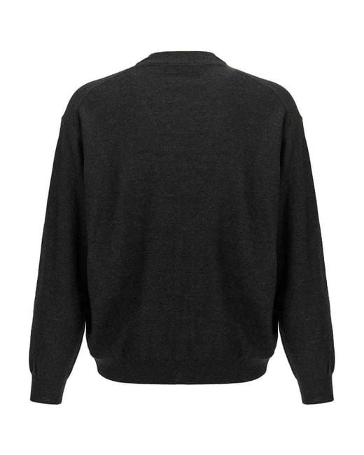 Lemaire Black Relaxed Twisted Cardigan for men