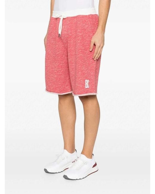 Brunello Cucinelli Pink Bermuda Shorts for men