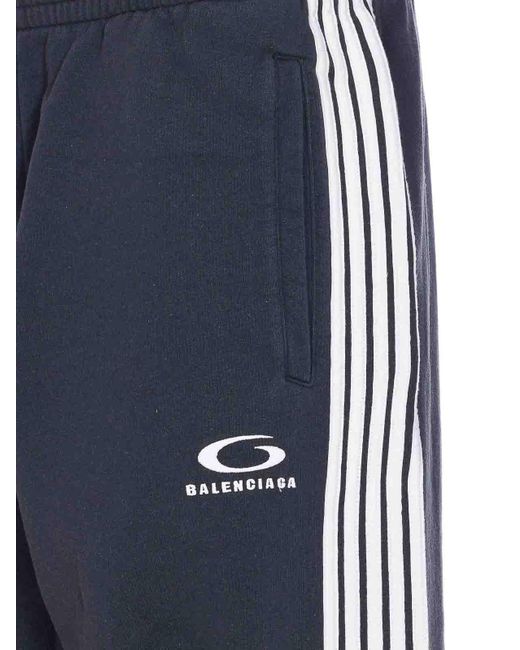 Balenciaga Blue Loop Sports Icon Baggy Sweatpants for men