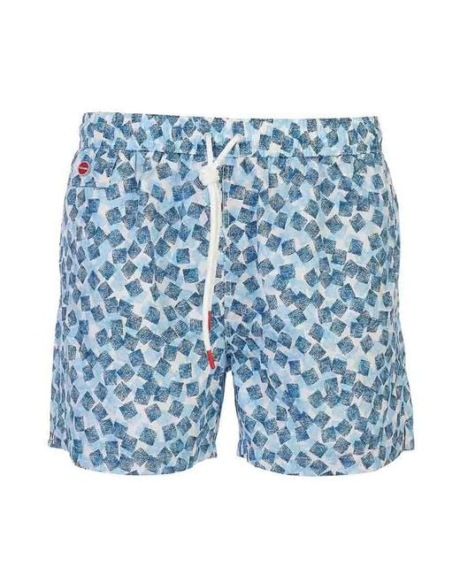 Kiton Blue Swimsuit for men