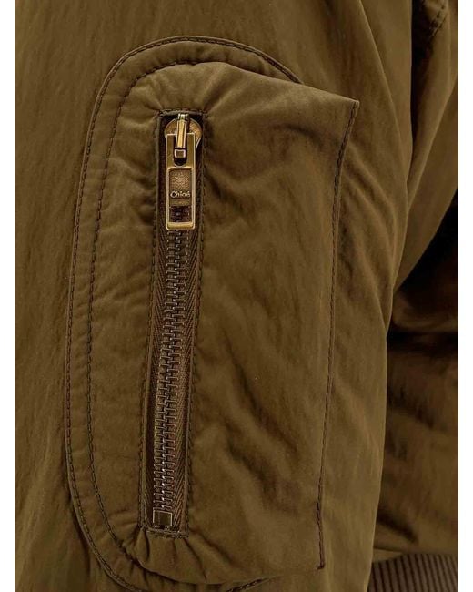 Chloé Green Giubbino Bomber