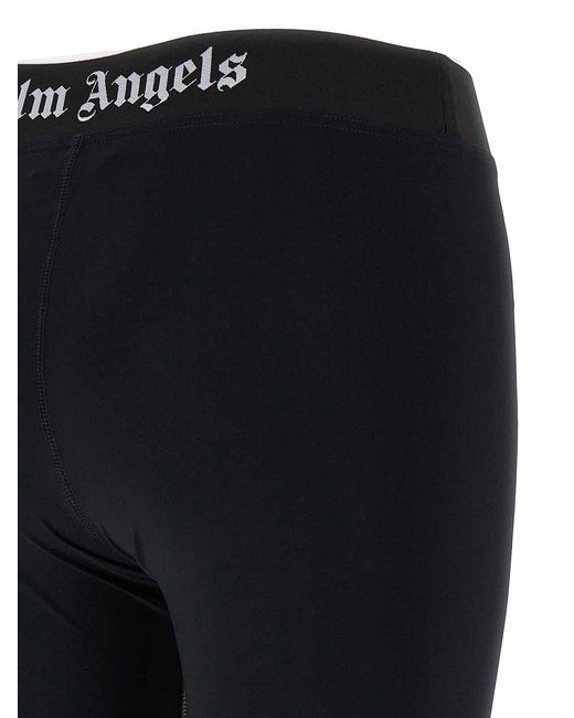 Palm Angels Blue Classic Logo Leggings