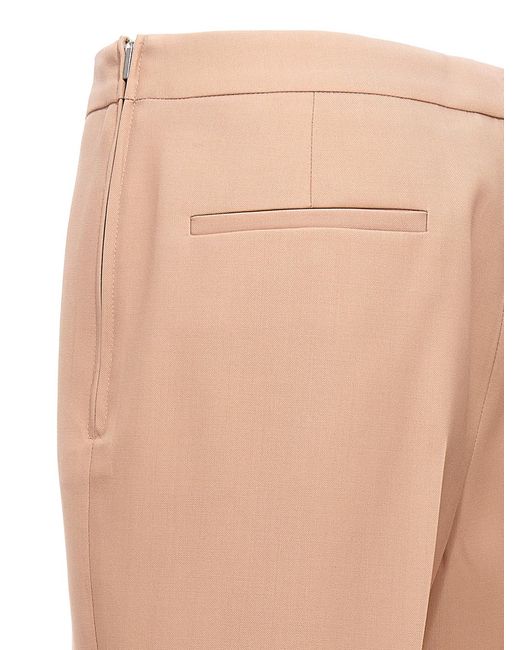 Jil Sander Natural Pleat Wool Pants