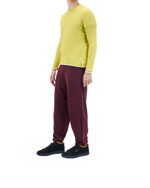Sunnei Yellow Longsleeve Roundneck for men