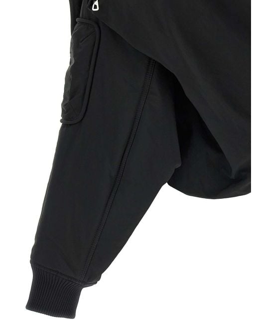 Jean Paul Gaultier Black The Hooded Bomber' Jacket